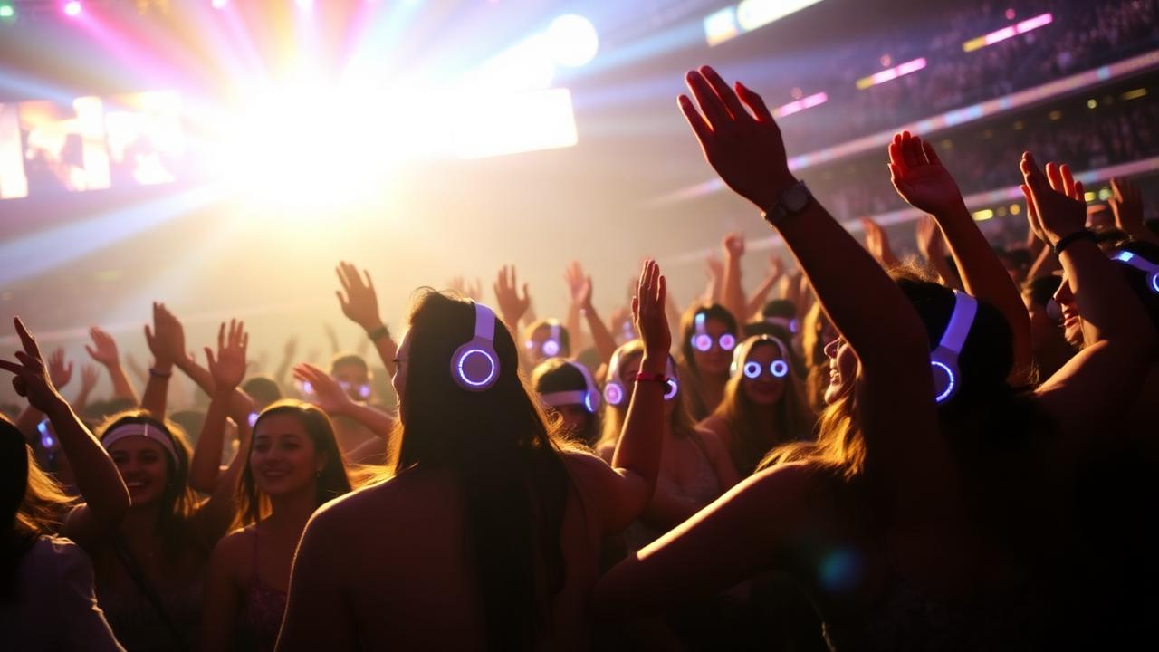 Tanzen ohne Musik: Stille Discos füllen jetzt Stadien